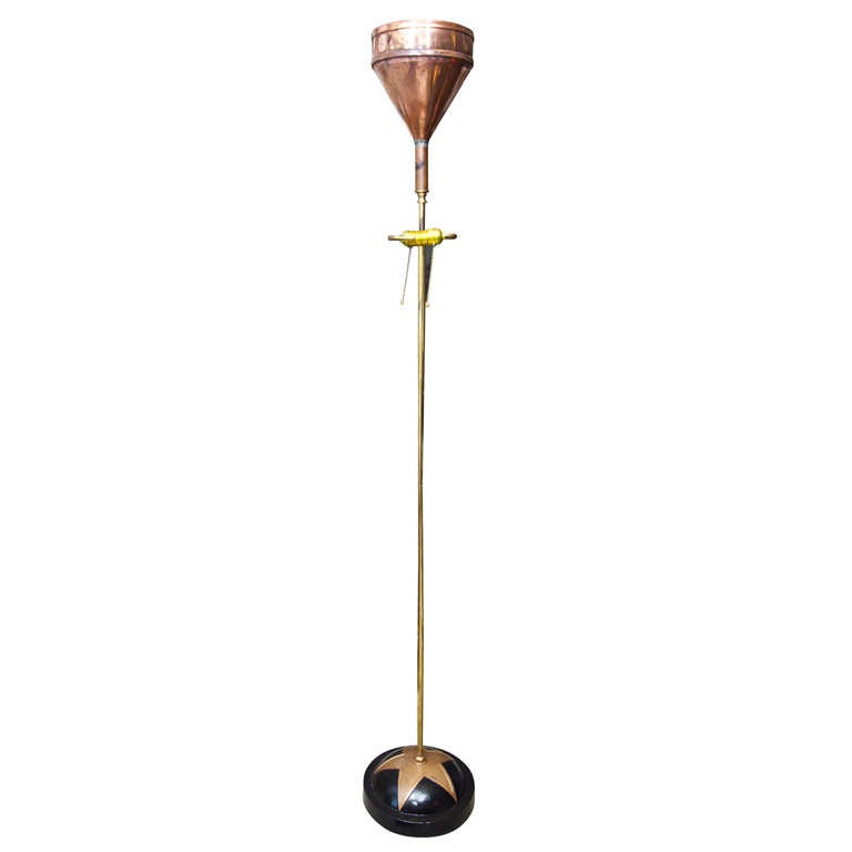 Antique Floor Lamp Made From 19th Century Parts at 1stdibs
