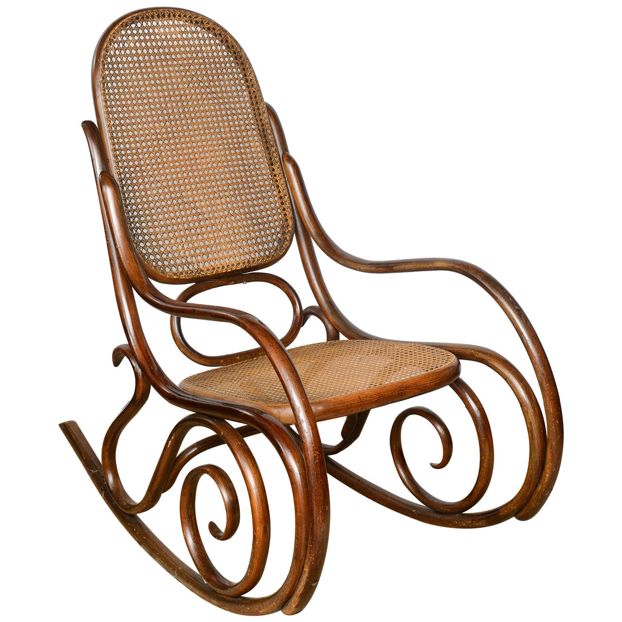 Vintage Bentwood Rocking Chair at 1stdibs