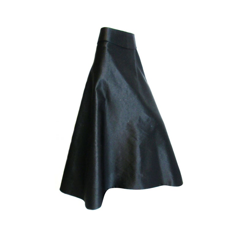 Silk Skirt Black 12