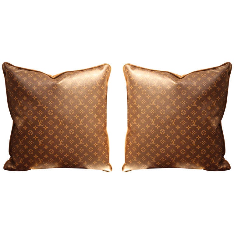 Large Louis Vuitton Throw Pillows at 1stdibs