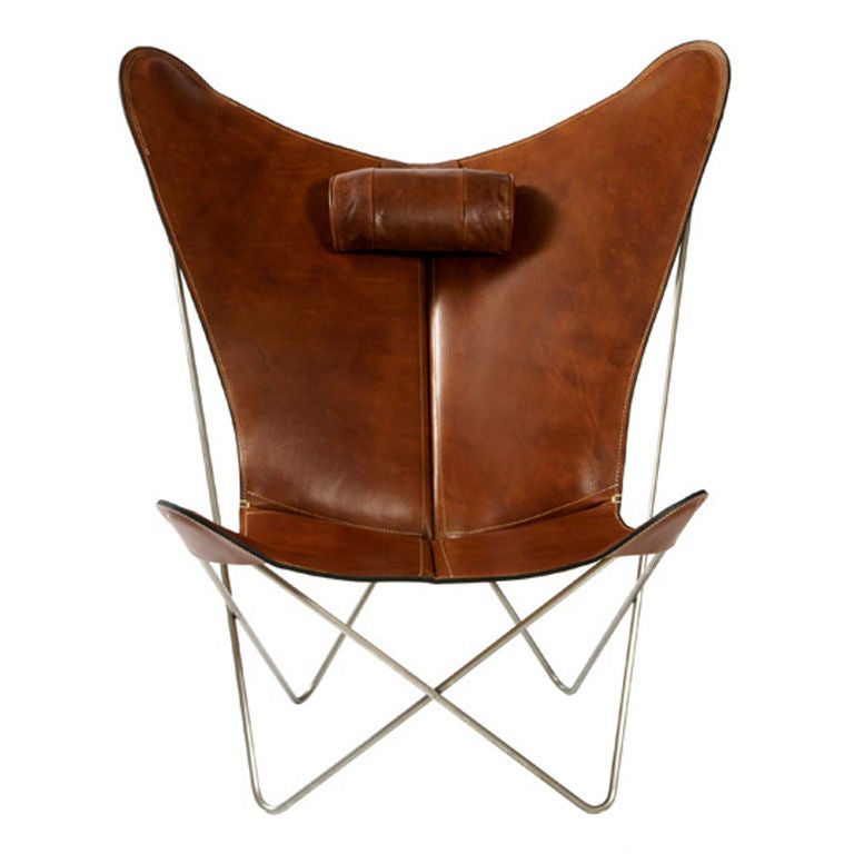 Bkf Prima Butterfly Chair In Leather At 1stdibs