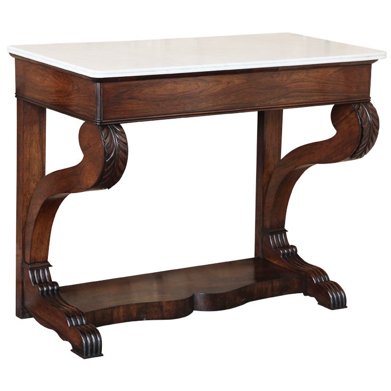 Antique Charles X Period Rosewood Console at 1stdibs