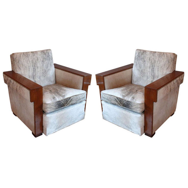 Pair of Jean-Michel Frank club chairs, 1930s