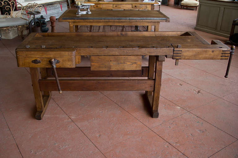 Antique German Woodworker's Bench at 1stdibs
