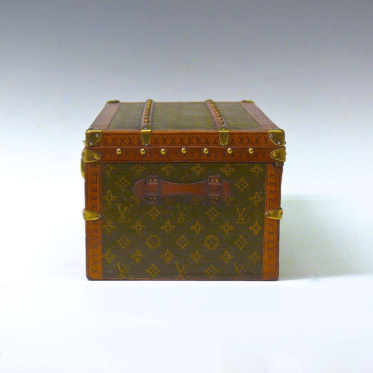 Sold at Auction: A Louis Vuitton mini Malle Fleurs Trunk, modern
