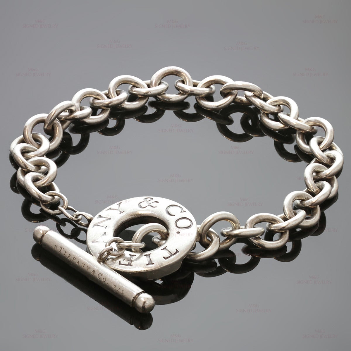 Tiffany and Co. Sterling Silver Toggle Clasp Bracelet at 1stdibs