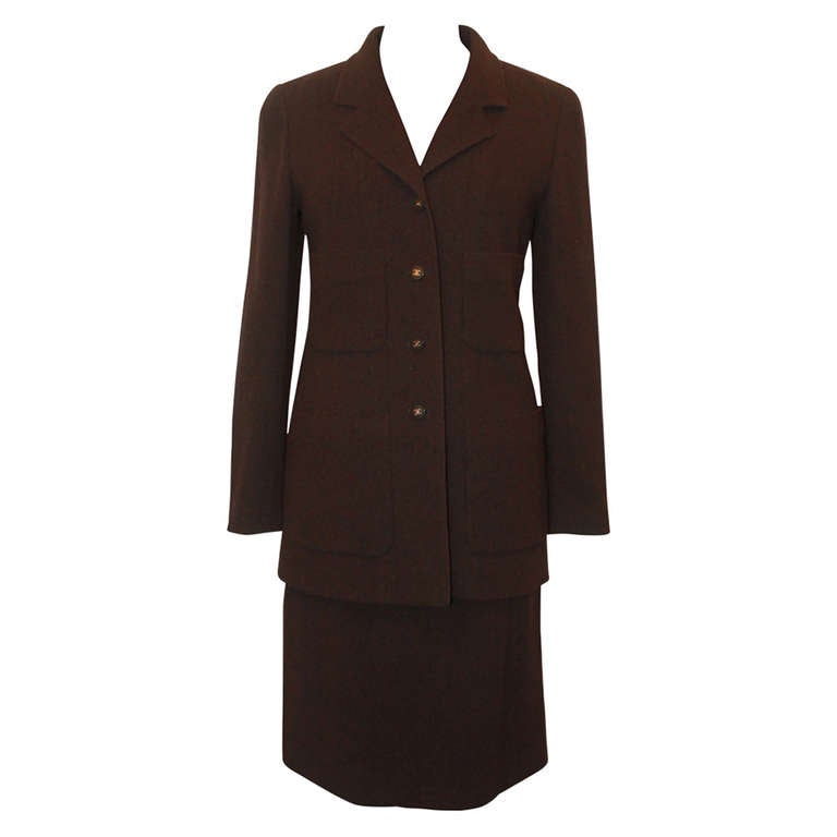 Brown Skirt Suits 25